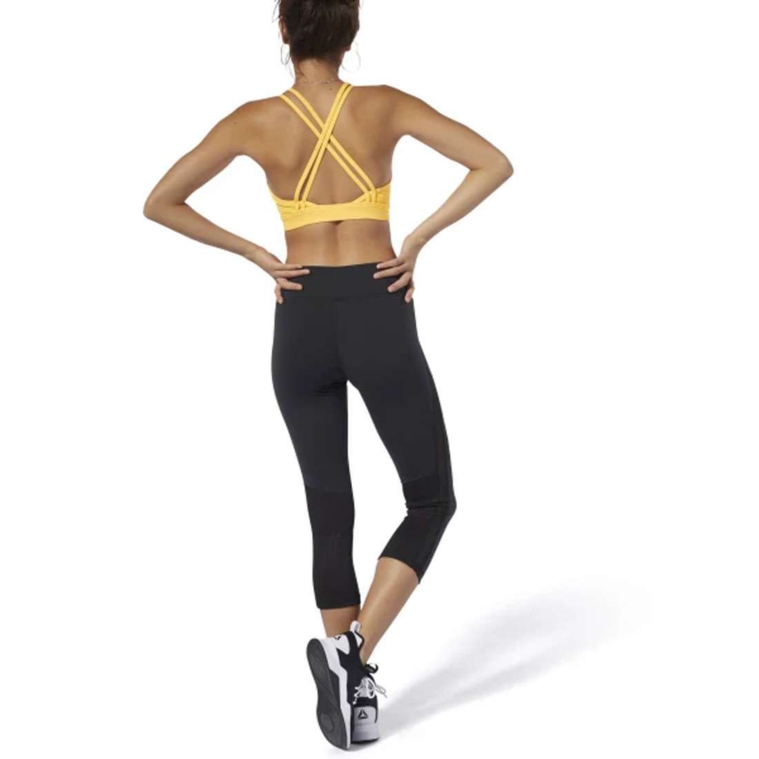 Reebok Women's Lux 3/4 Workout Mesh Tights 