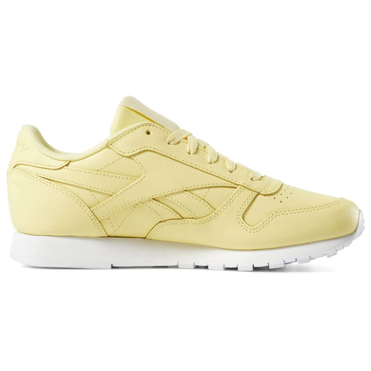 Reebok Women's Classic Leather Shoes ,DV3725,Filtered Yellow / White