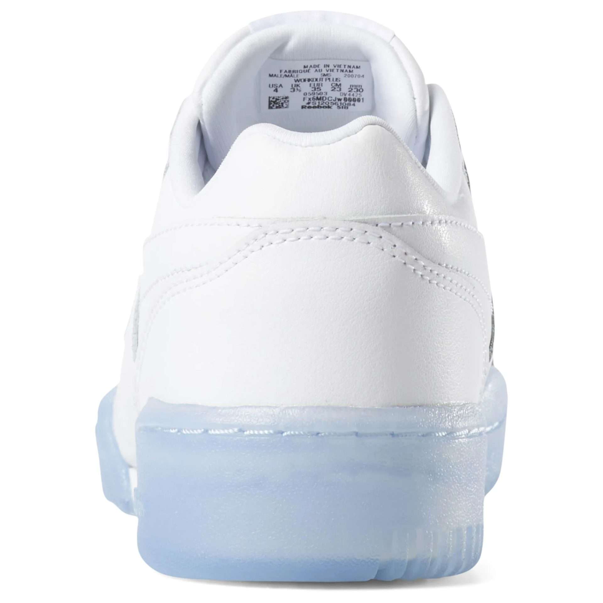 Reebok Kid's (Juniors) Workout Plus Shoes,DV4425,White / Carbon / Blue