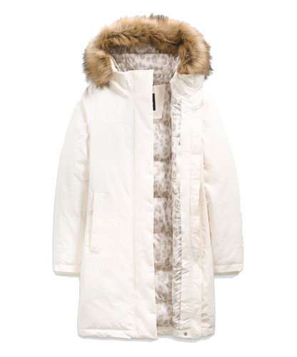 The North Face Women’s Arctic Parka NF0A4R2V 2AS  Gardenia White - Silver Grey Leopard Print