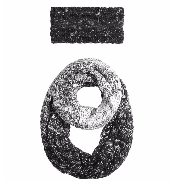 The North Face Cable Ear gear & Scarf Box Set #NF0A356DMBV TNF BLACK