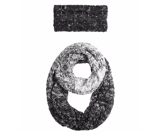 The North Face Cable Ear gear & Scarf Box Set #NF0A356DMBV TNF BLACK