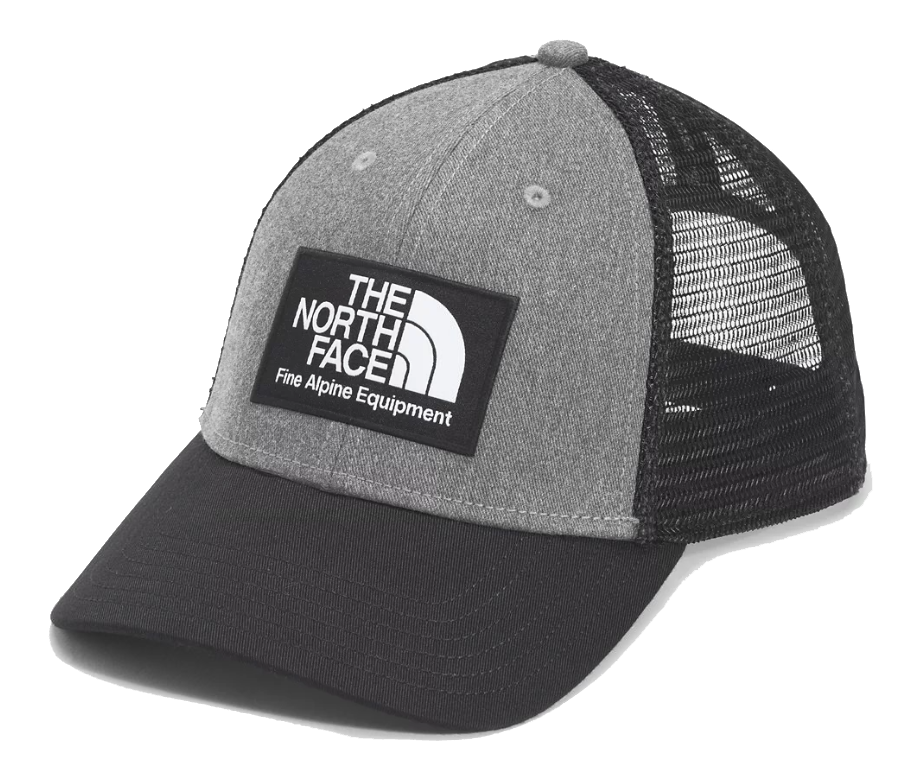 The North Face Mudder Trucker Hat - TNF Black - TNF Medium Grey Heather NF0A5FXAGAN