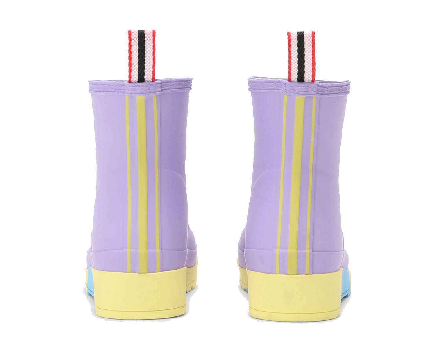 HUNTER Women's Play Short Stripe Sole Rain Boots Lavender Mist