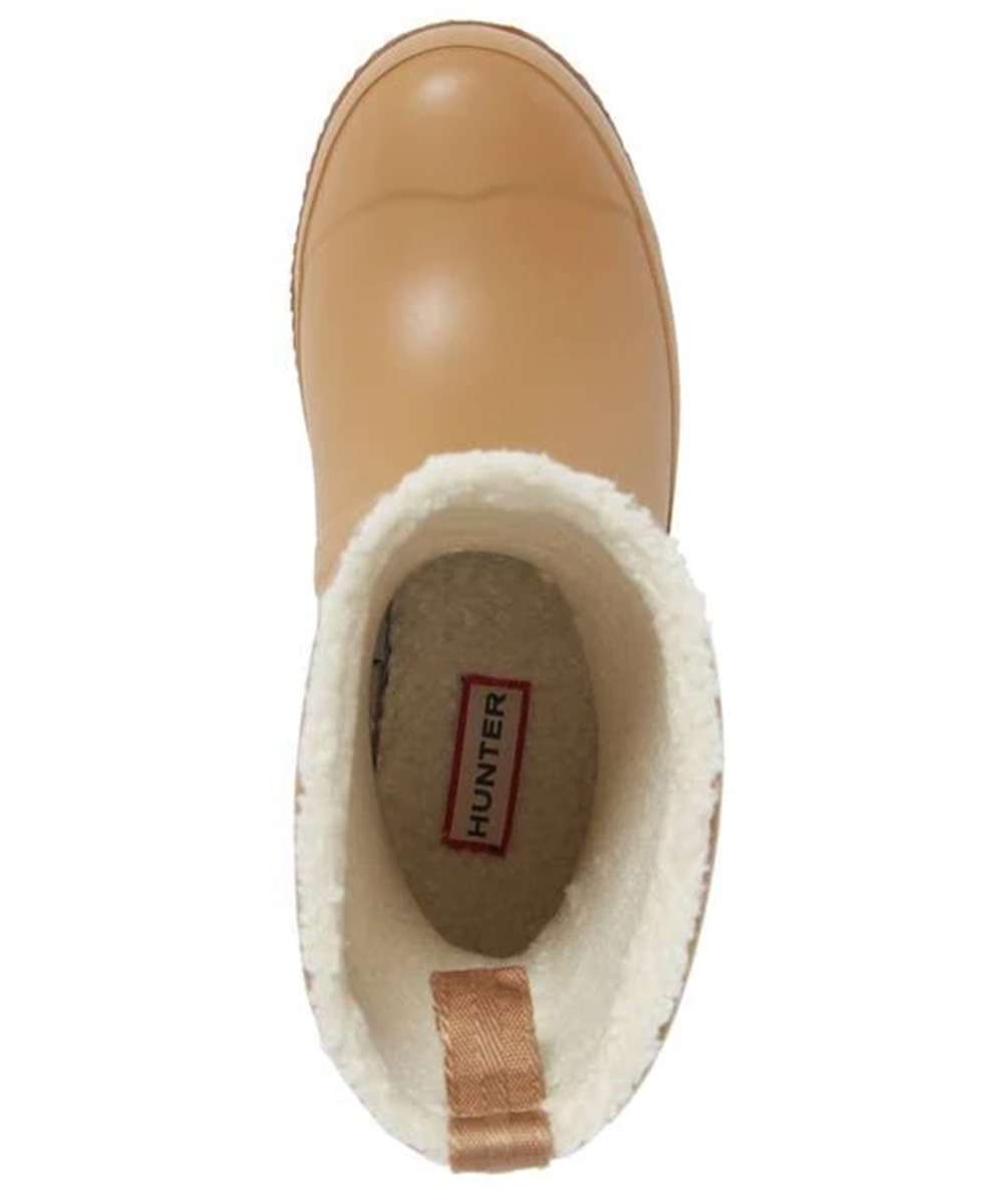 Hunter Women's Original Insulated Roll Top Sherpa Boots - Tawny/ White Willow WFT2052NRE