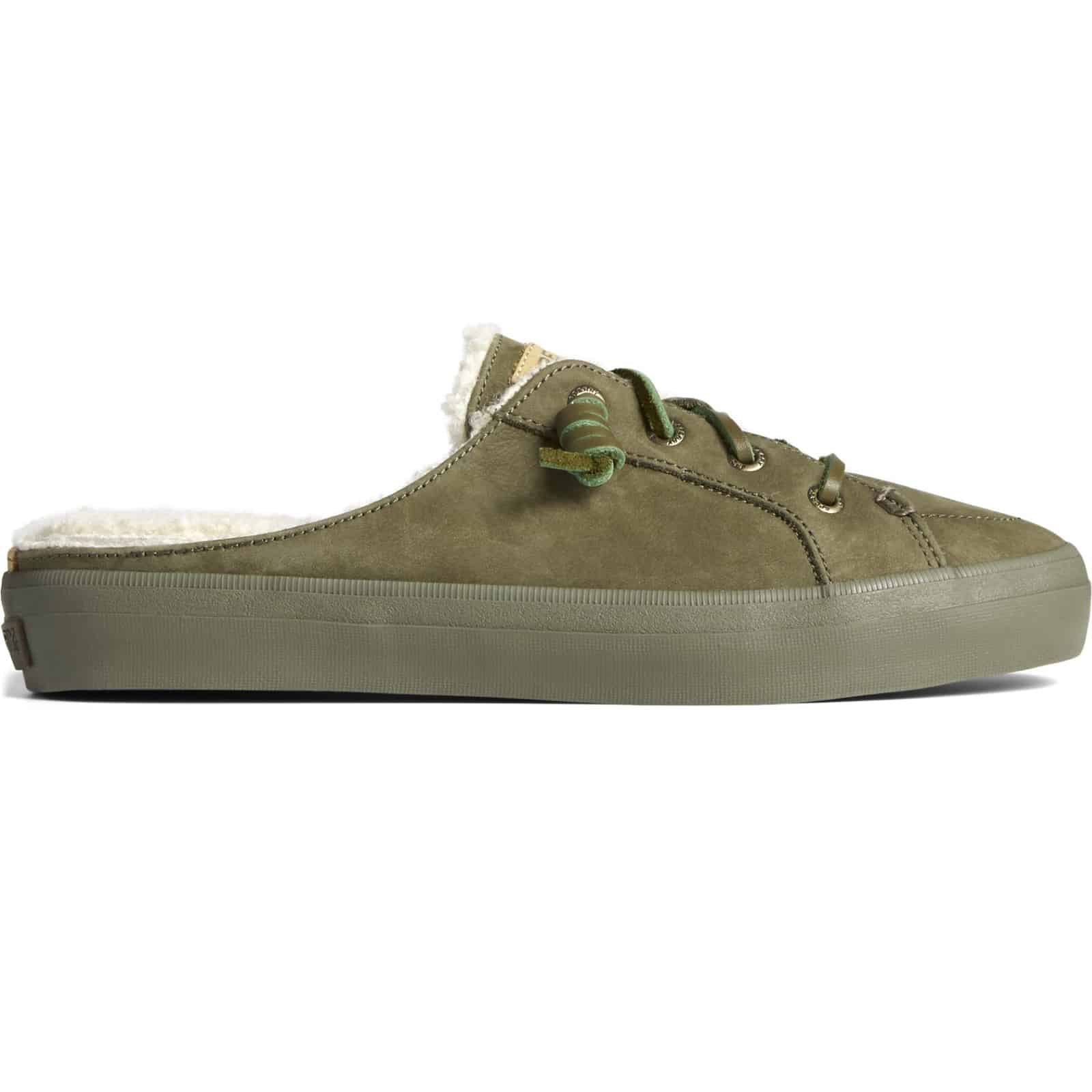 Women's Crest Cozy Mule #STS87883 Olive