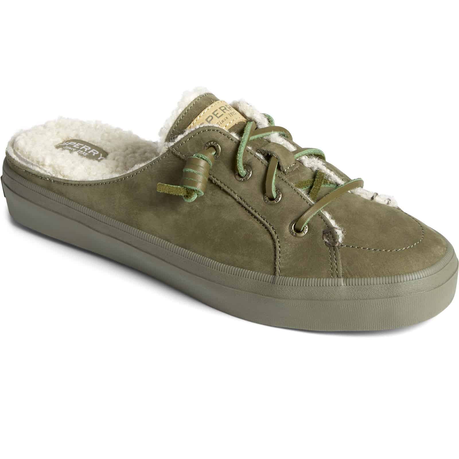 Women's Crest Cozy Mule #STS87883 Olive