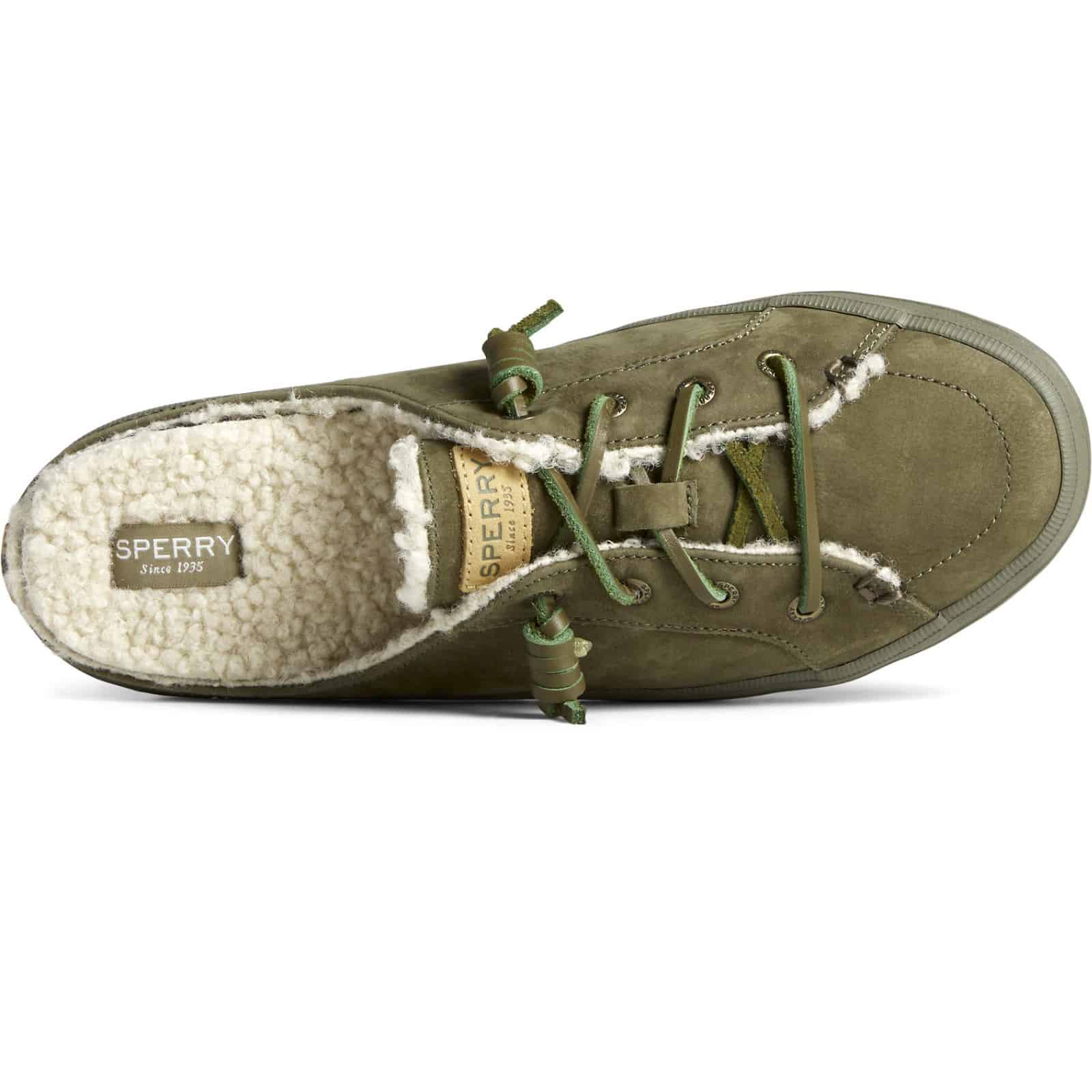 Women's Crest Cozy Mule #STS87883 Olive