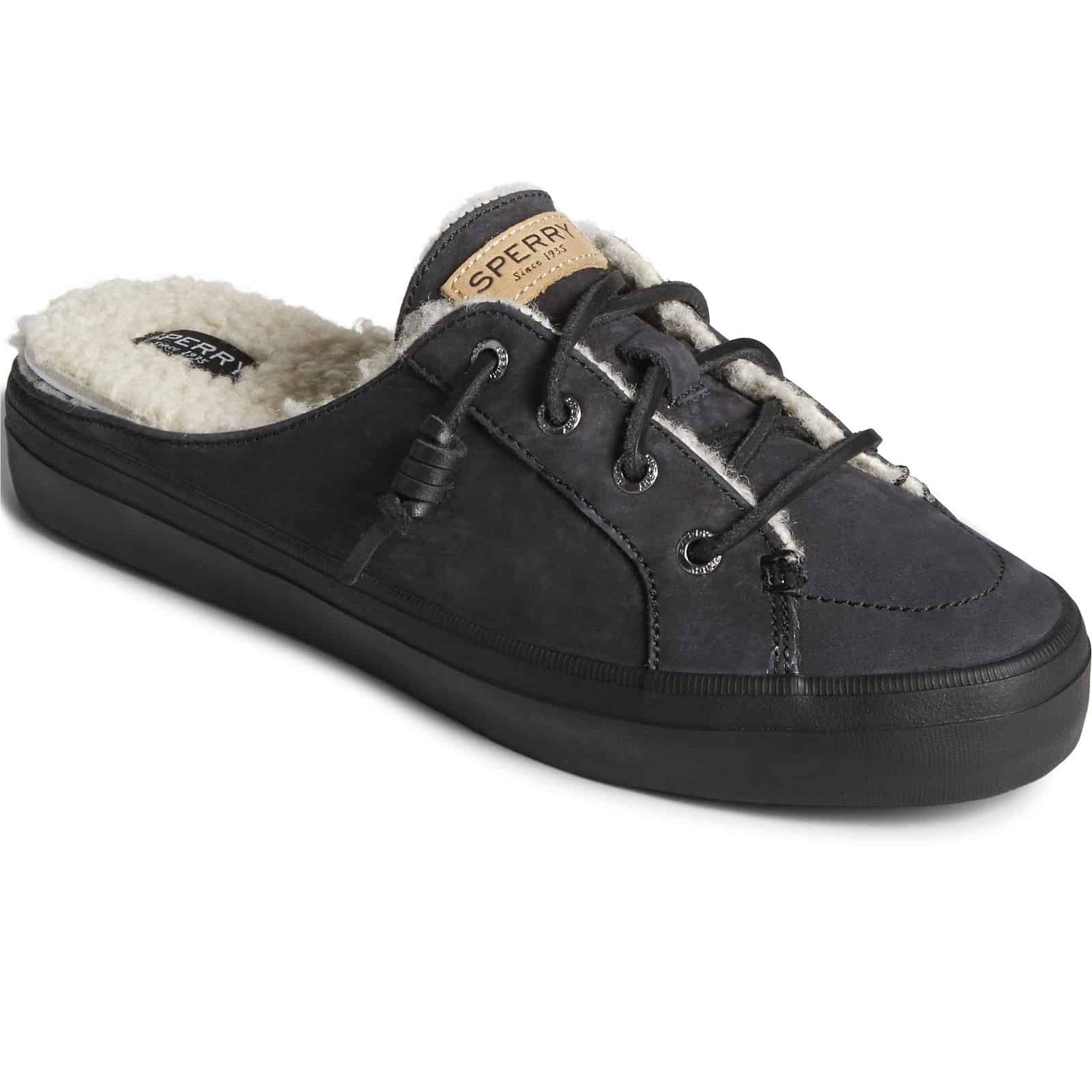 Women's Crest Cozy Mule #STS87882 black