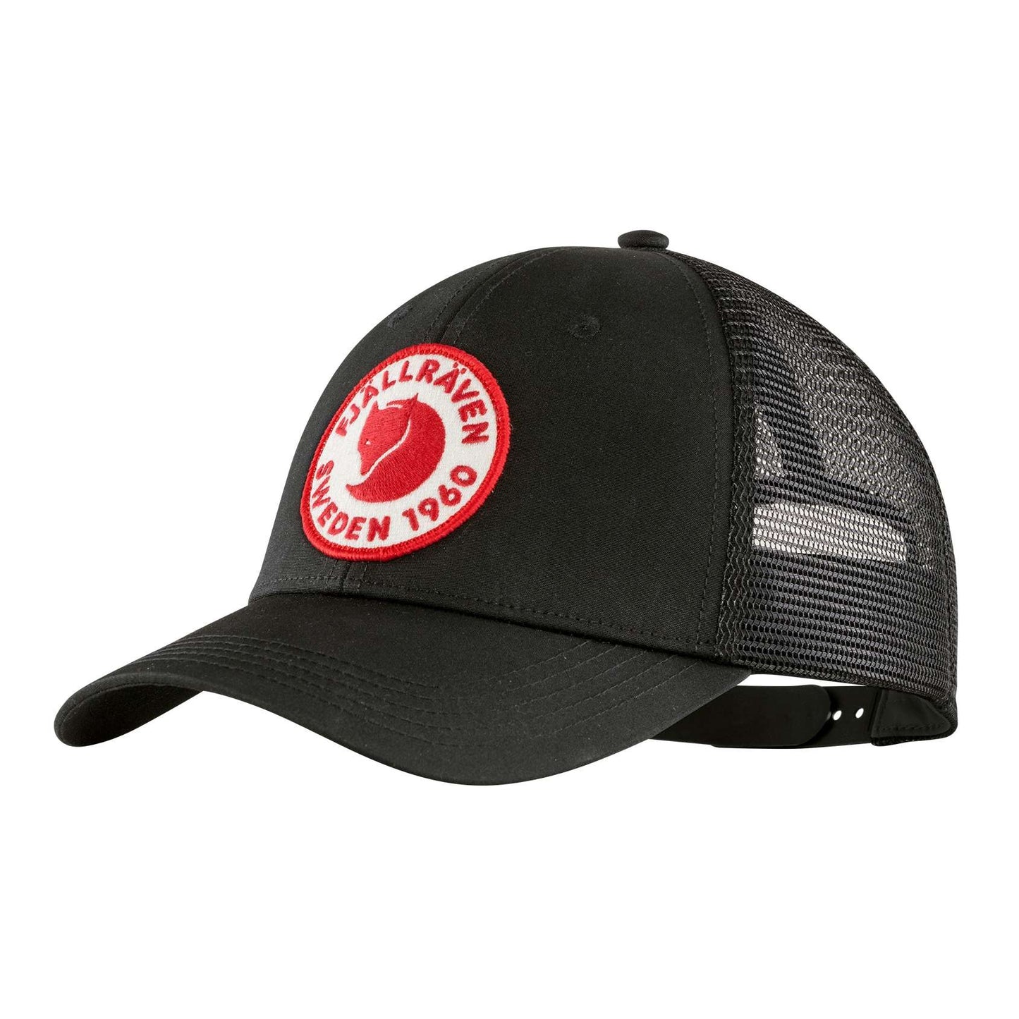 Fjallraven 1960 Logo Langtradarkeps Hat in Black