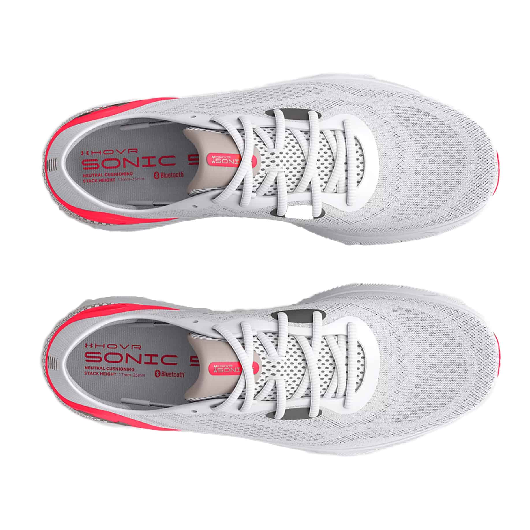 Under Armour Women's HOVR™ Sonic 5 Running Shoes - White / Bolt Red 3024906-106