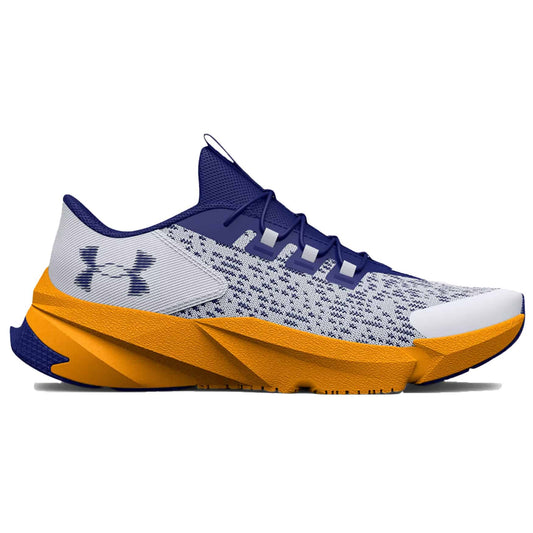 Under Armor Boy's UA Scramjet 5 Running Shoes - Mod Gray / Orange Shock 3025535-100