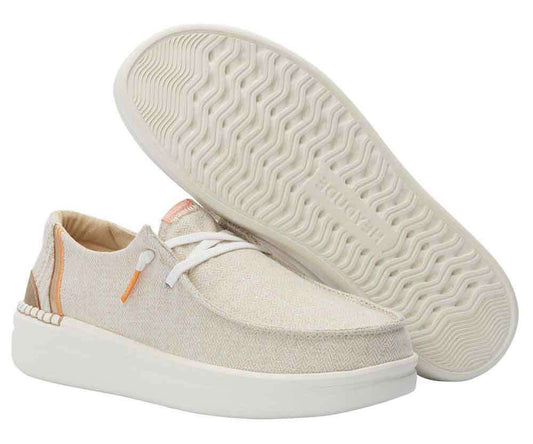Hey Dudes Women's Wendy Rise Chambray Shoe 121941701 Tan Orange