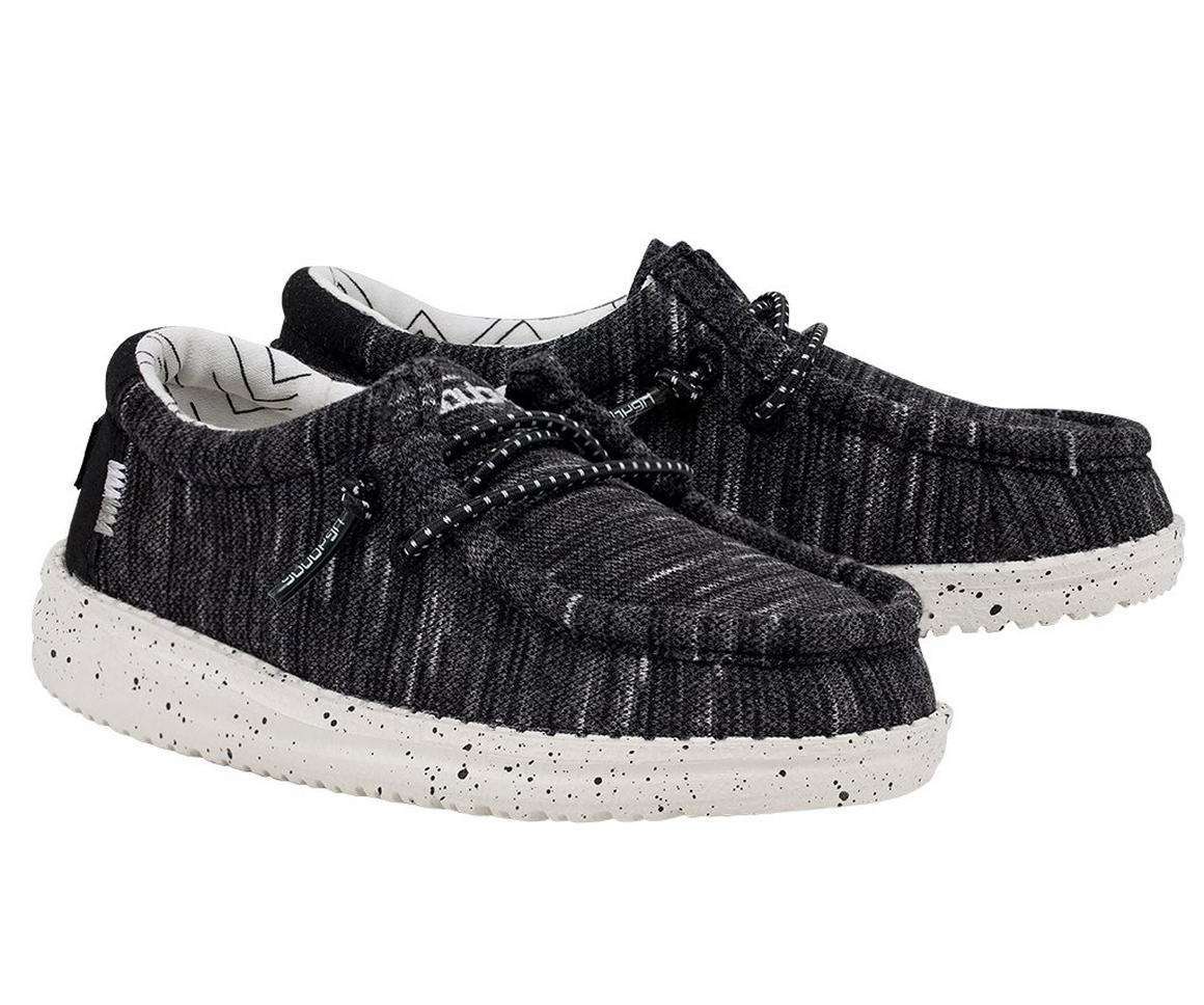 Hey Dude Wally Toddler Shoes 160014891 Stretch Black