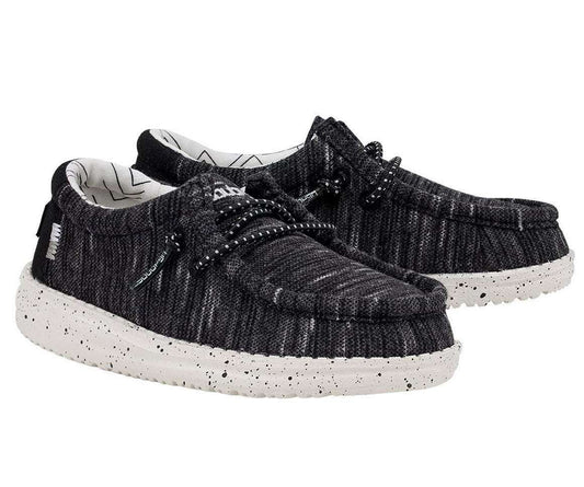 Hey Dude Wally Toddler Shoes 160014891 Stretch Black