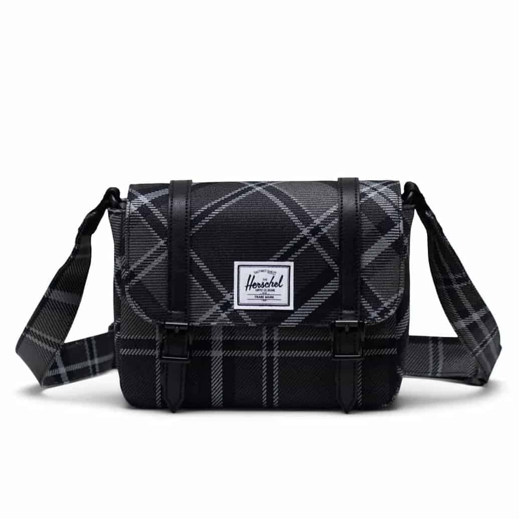 Herschel Retreat Crossbody Bag Mini - Greyscale Plaid 11094-05691