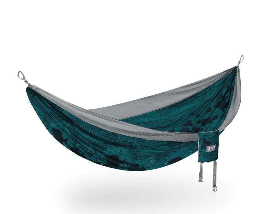 ENO DoubleNest Hammock Prints DNP340 Mountains to Sea/Grey