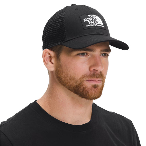 The North Face Unisex Mudder Trucker Hat - Classic trucker style with adjustable closure and breathable mesh back in Black