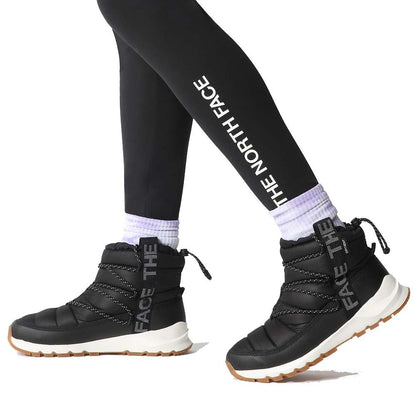 The North Face Women’s ThermoBall Lace Up Luxe Waterproof Boots in TNF Black/Gardenia White