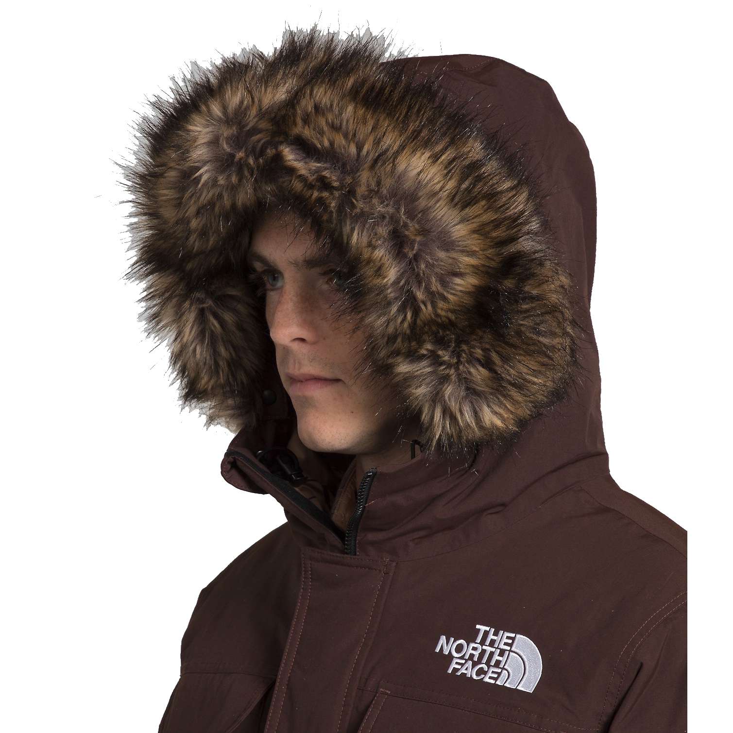 The North Face Men’s McMurdo Bomber Jacket - Coal Brown/Almond Butter Monogram Print