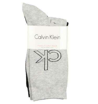 Calvin Klein Women's Cotton Blend Crew Socks 2-Pack (US 6-9.5) ACE691-98