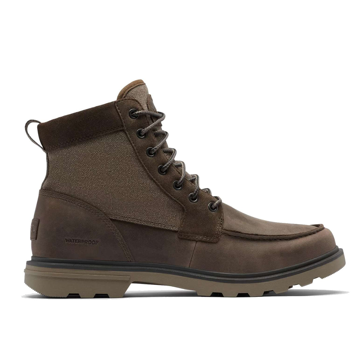 Sorel Moc Woven Men\'s 10 Brown Leather Lace-Up Boots Waterproof Traction Comfort Sorel Kezar Moc Toe Oatmeal Leather Lace-up Waterproof  main image 2