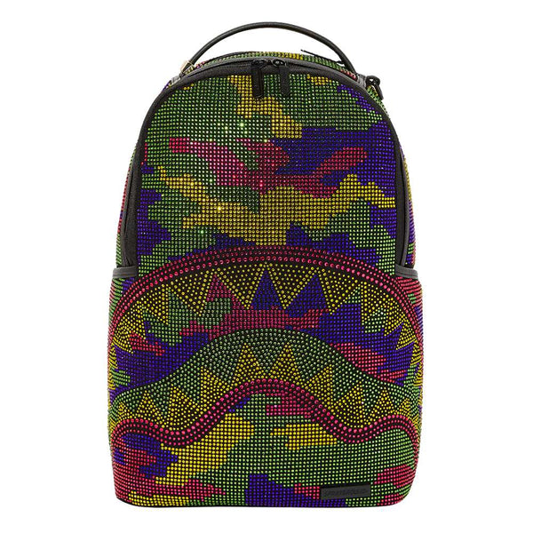 Sprayground Trippy Trinity Camo Crystal Backpack - Limited Edition