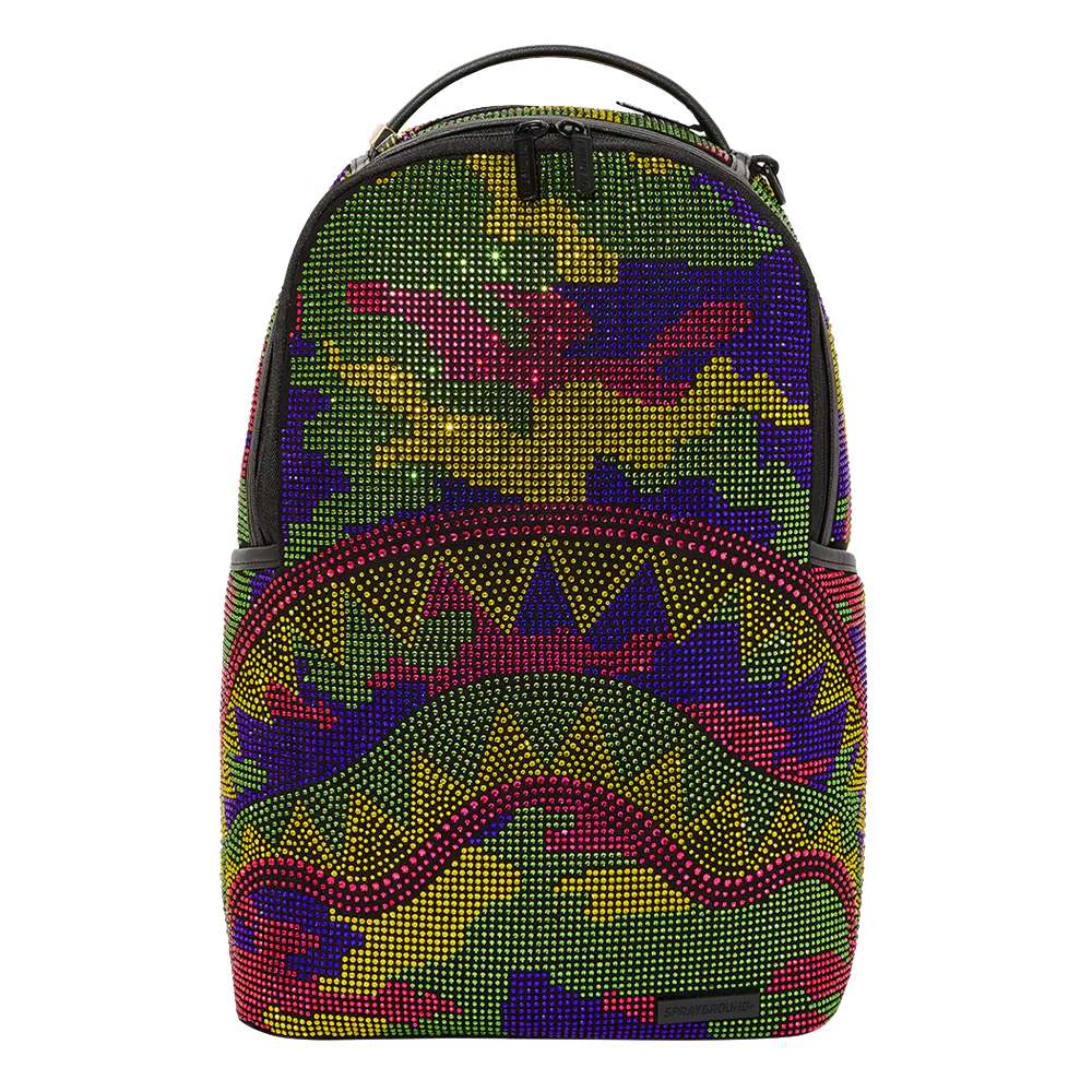 Sprayground Trippy Trinity Camo Crystal Backpack - Limited Edition