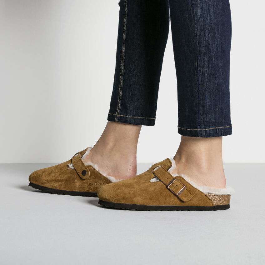 Birkenstock Boston Shearling Clog in Mink