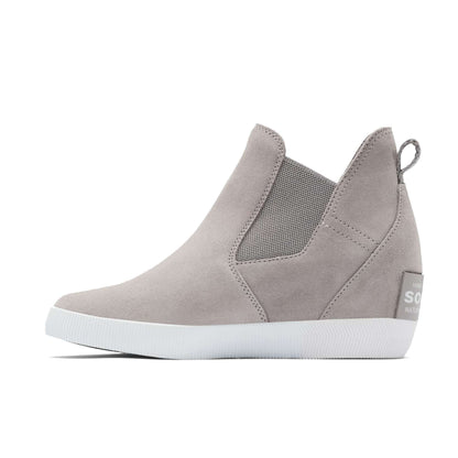 Sorel Women's Out N About Slip-On Wedge Boot in Chrome Grey