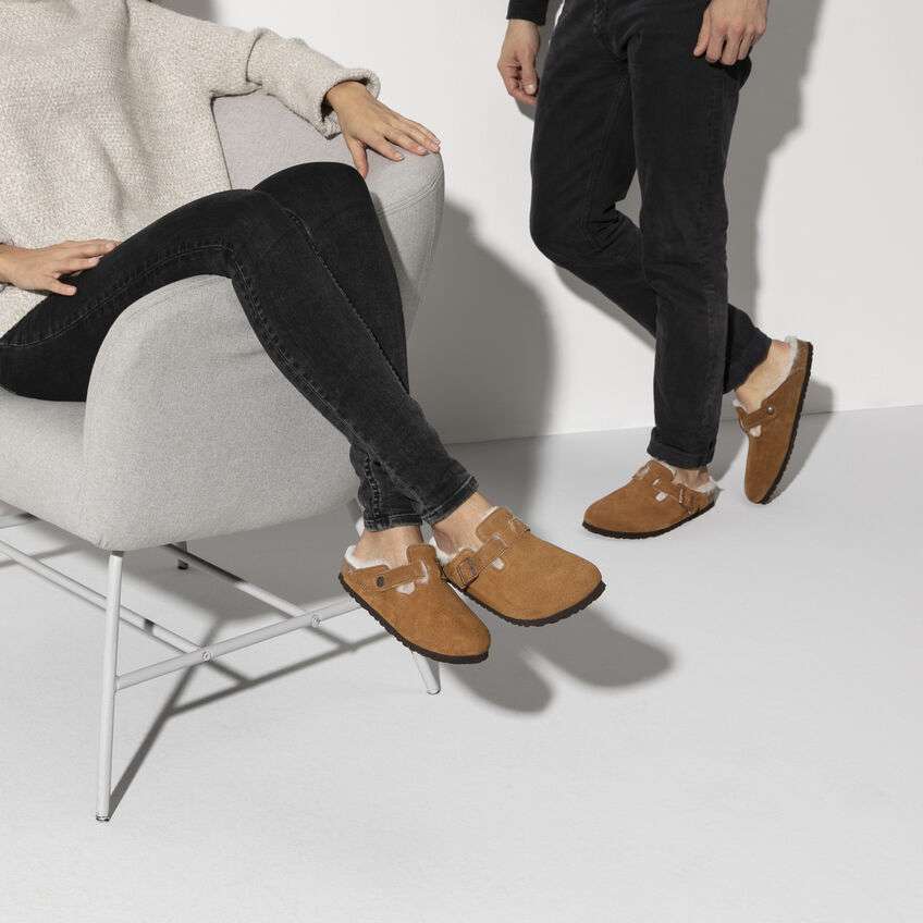 Birkenstock Boston Shearling Clog in Mink