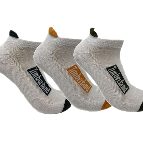 Timberland Cushioned No Shoe Socks 3 pack 43TB294016TD-100 White