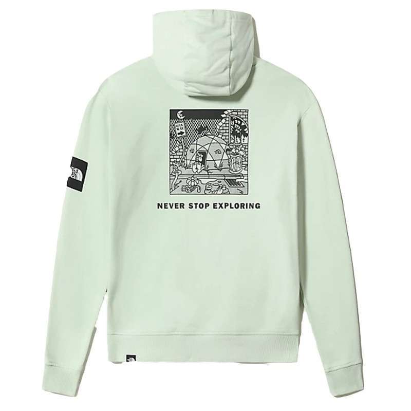 The North Face Men's Box Hoodie NF0A557H  Green Mist