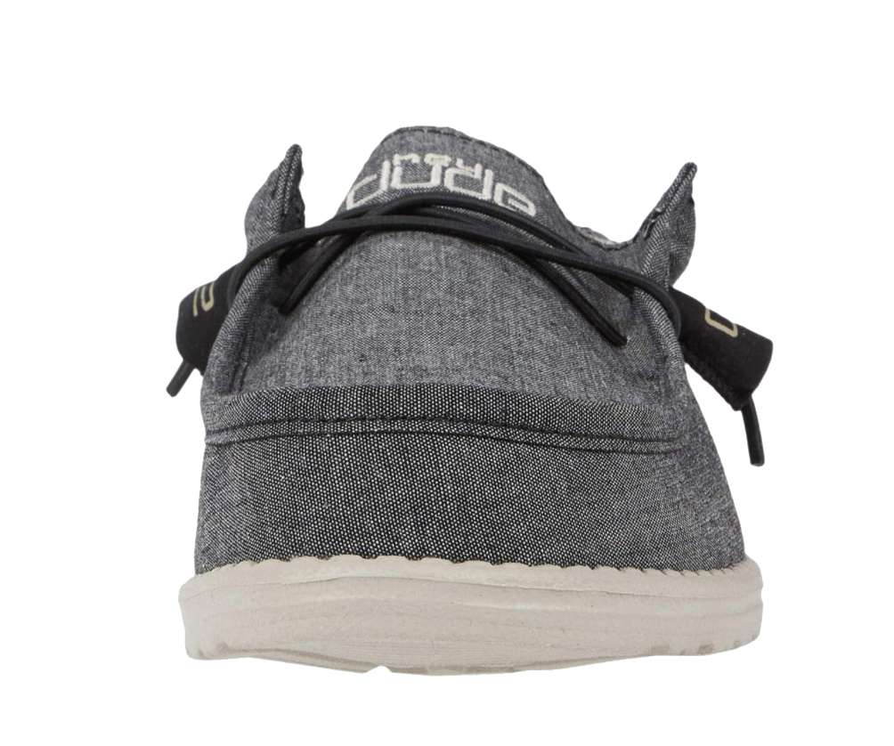 Hey Dude Men's Wally Chambray - Black 110064985