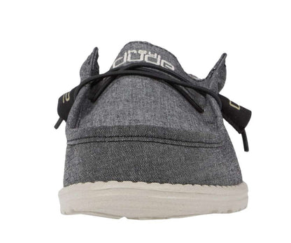 Hey Dude Men's Wally Chambray - Black 110064985