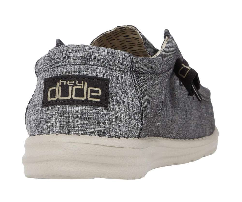 Hey Dude Men's Wally Chambray - Black 110064985