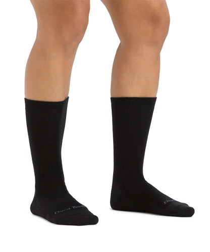 Darn Tough Women's Solid Basic Crew Lightweight Lifestyle Socks - Charcoal